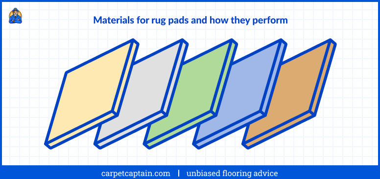Rug pads materials and how they perform illustration