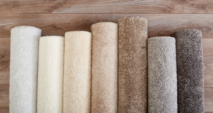 Jazzy Stanton carpet rolls of different colors