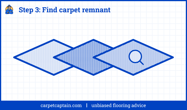 Step 3: Find carpet remnant