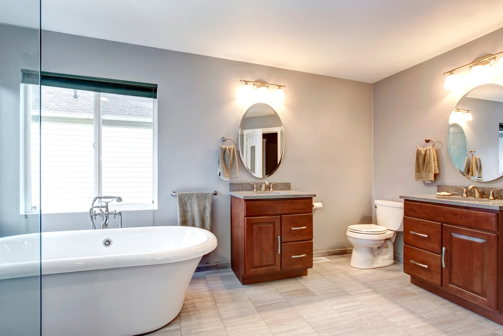 pretty bathroom with the best flooring for bathrooms