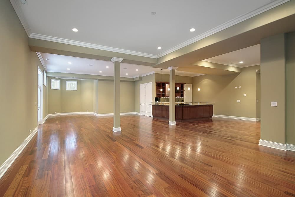 vinyl flooring in basement